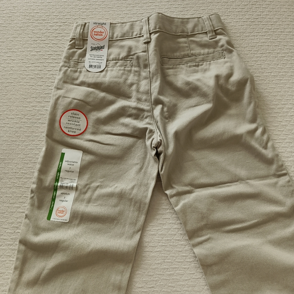 Twill pant with double knee